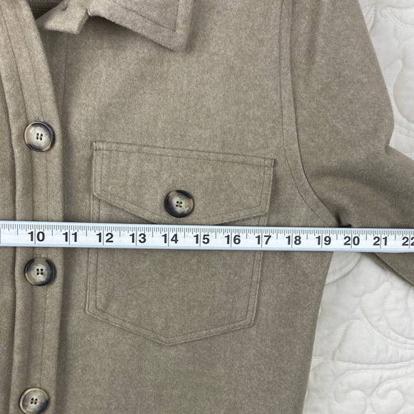 Lily Morgan Tan Button-Up Blazer Size Medium - Picture 7 of 8